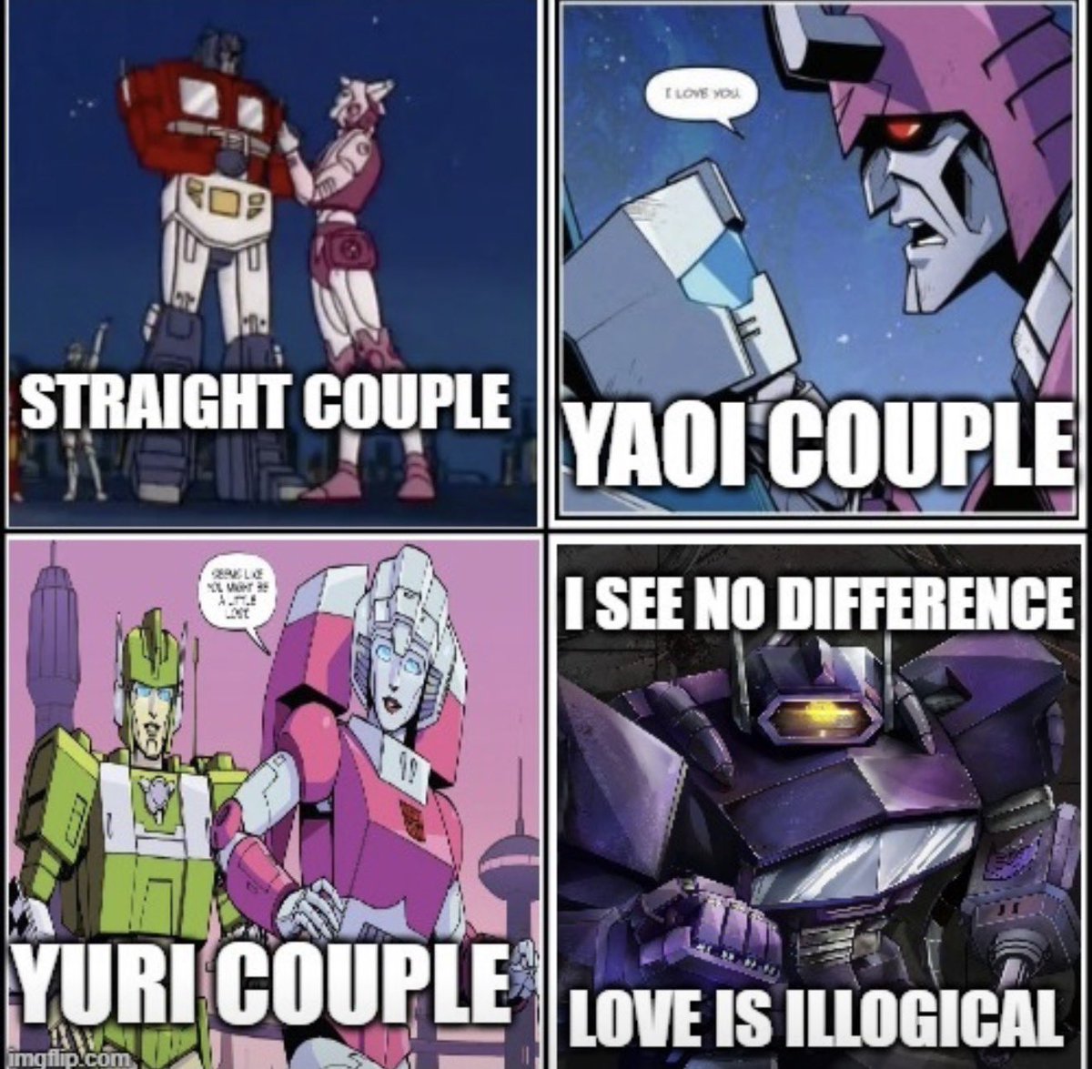 Caltainty's tweet photo. Shockwave does not understand love https://t.co/muwexe4Ndx