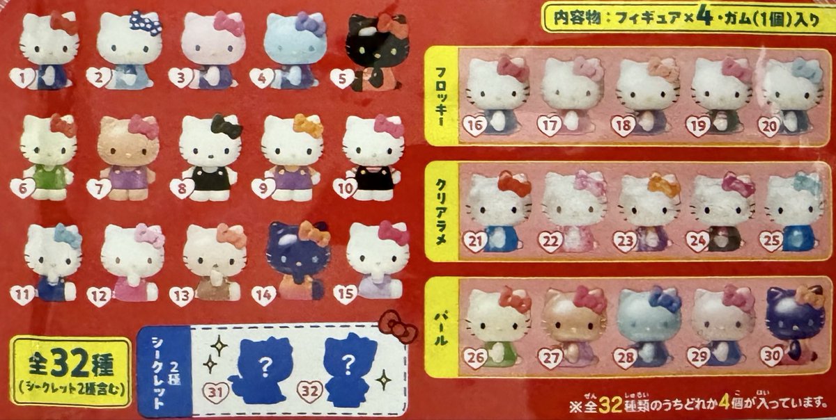 mpd_satan's tweet photo. 【交換希望】
ハローキティ くじポン！ サプライズミックス

譲】
②、⑨、⑪、⑮、㉒、㉗
求】
①、⑤、⑥、⑫、㉕、㉚

郵送希望です。
よろしくお願い致します。 https://t.co/ZT7OD4co6I