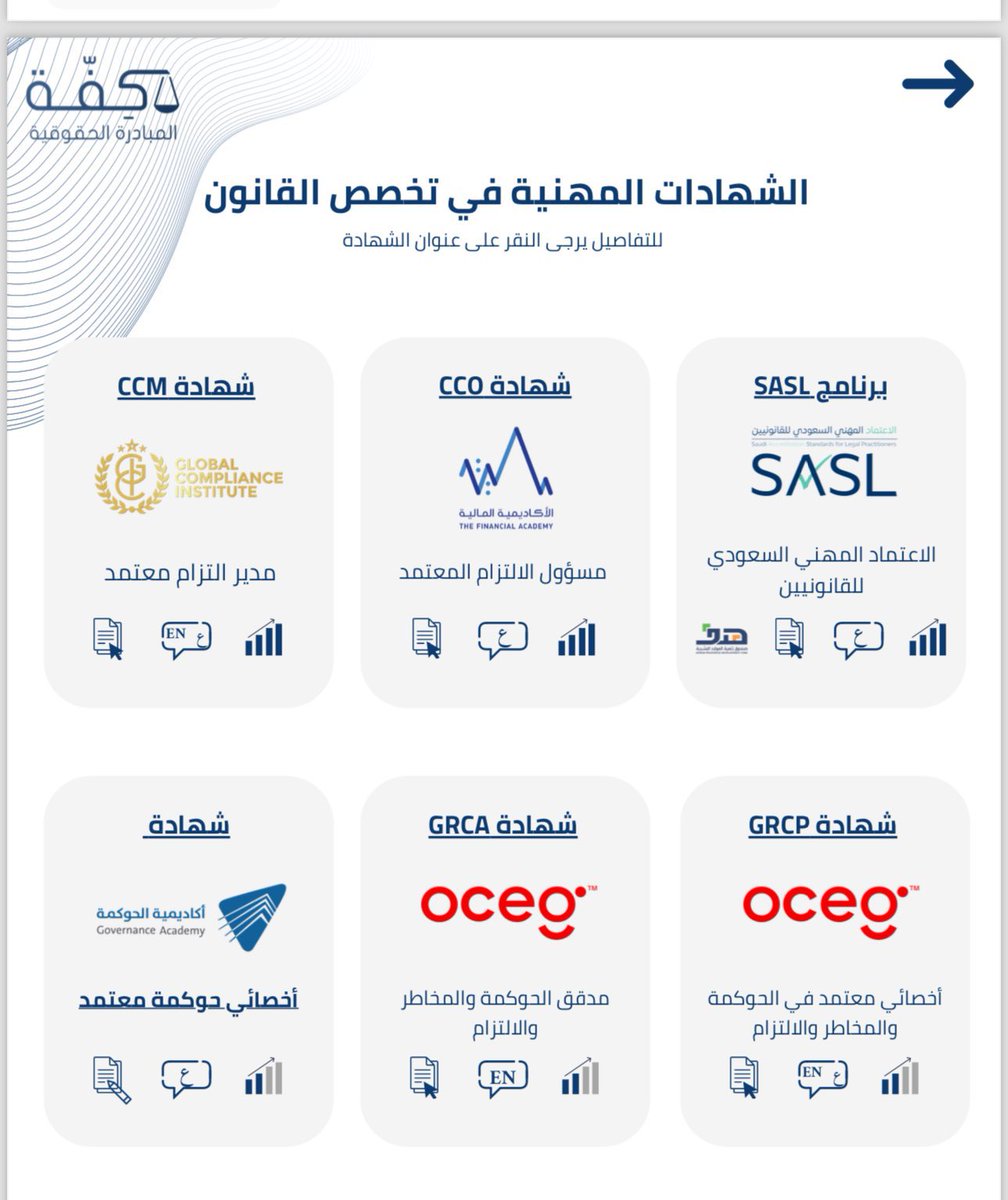 nebras1alhaq's tweet photo. للمحامين والمهتمين بالقانون، هذه أبرز الشهادات التي تفيدك وتدعم مسارك المهني بإذن الله 

ملاحظة: بعض الشهادات تعتمد على تخصصك الدقيق وتوجهك المهني https://t.co/aoff70s17C