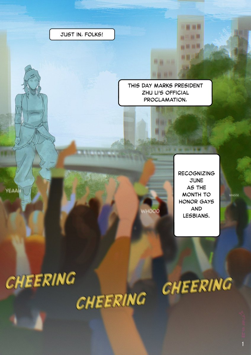 beyaarca's tweet photo. before the month ends, here a little comic 🌈 Happy Pride 🏳️‍🌈✨🫶 #korrasami #kyalin #thelegendofkorra https://t.co/0twtDByA8I