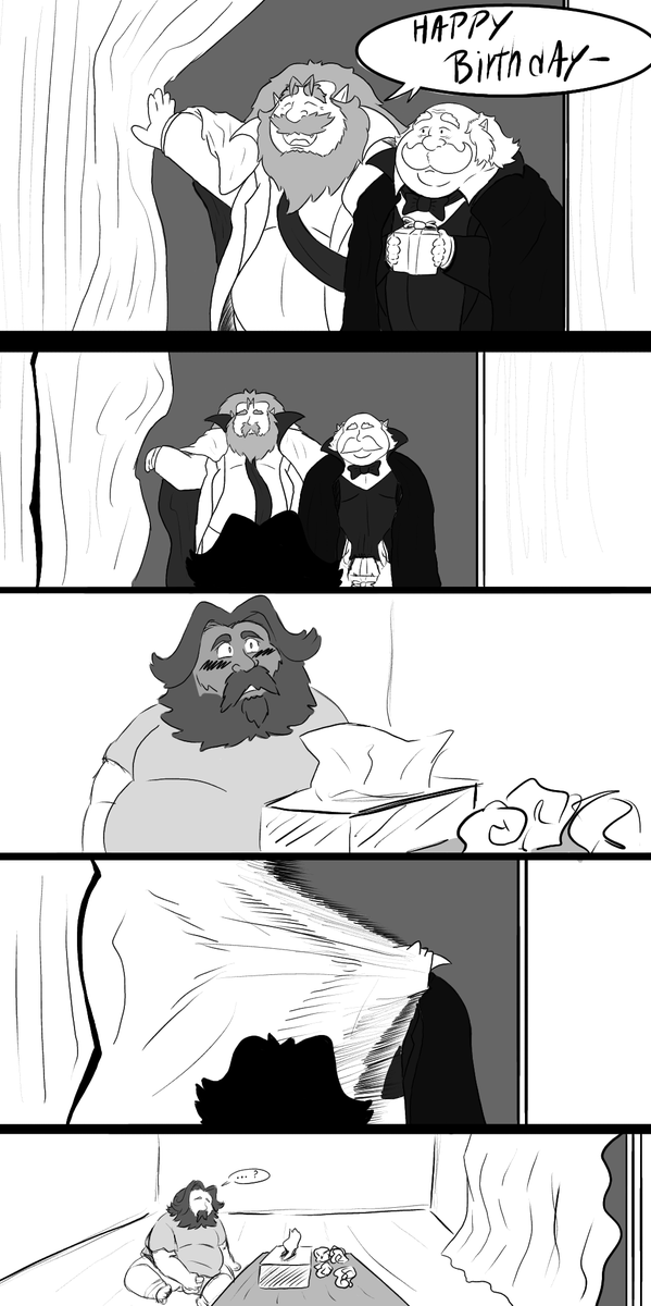 kumojiisanko's tweet photo. Well, it's already June 30th here, the month is ending and it's also my birthday month, so now I can post this (no, not today btw)

It's a bad time...

#humanart #chubby #oldman #vampireart #baraart #originalart https://t.co/2EBHLwF4lJ