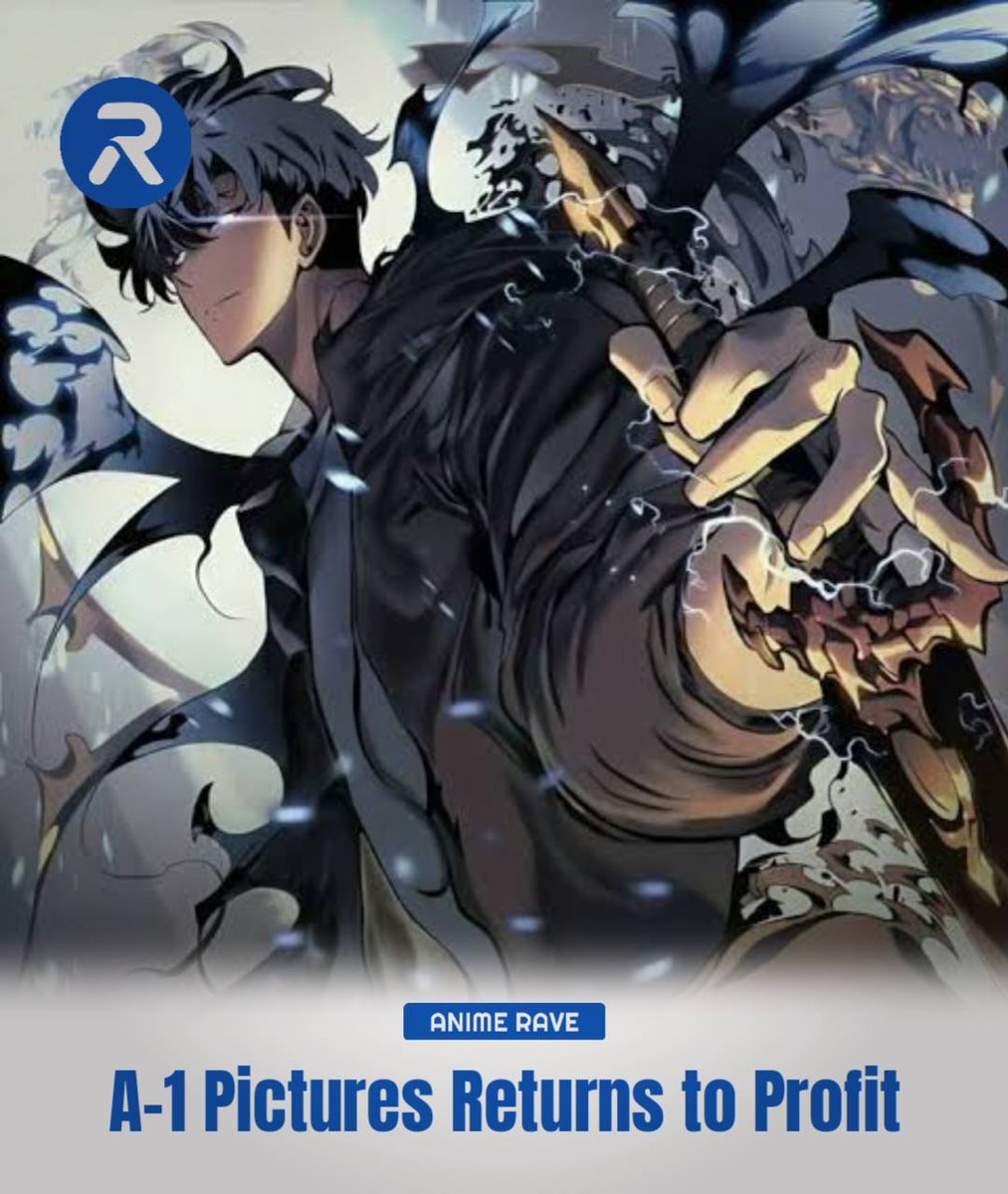 AniRave's tweet photo. 🚨A-1 Pictures has rebounded from a ¥178 million net loss in the fiscal year ending March 2025 to a ¥91.5 million net profit in its latest financial results.

Despite the global success of Solo Leveling, anime studios often operate on thin margins, as they are typically paid production fees while publishers and production committees retain much of the revenue from streaming, merchandise, and other licensing.

The results also highlight the industry’s ongoing financial challenges, with fellow Aniplex subsidiary CloverWorks recently reporting a ¥38 million net loss amid rising production costs.