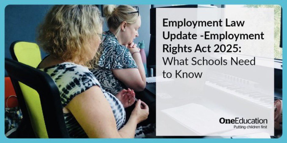 OneEducationHR's tweet photo. Additional date due to high demand now 15th September 

Virtual Training on Employment Law Changes with opportunities to ask specific questions &amp; queries &amp; to prepare for next academic year. 

All schools &amp; MATs welcome

https://t.co/jNTqW9fh3M https://t.co/7ovRICNBmR