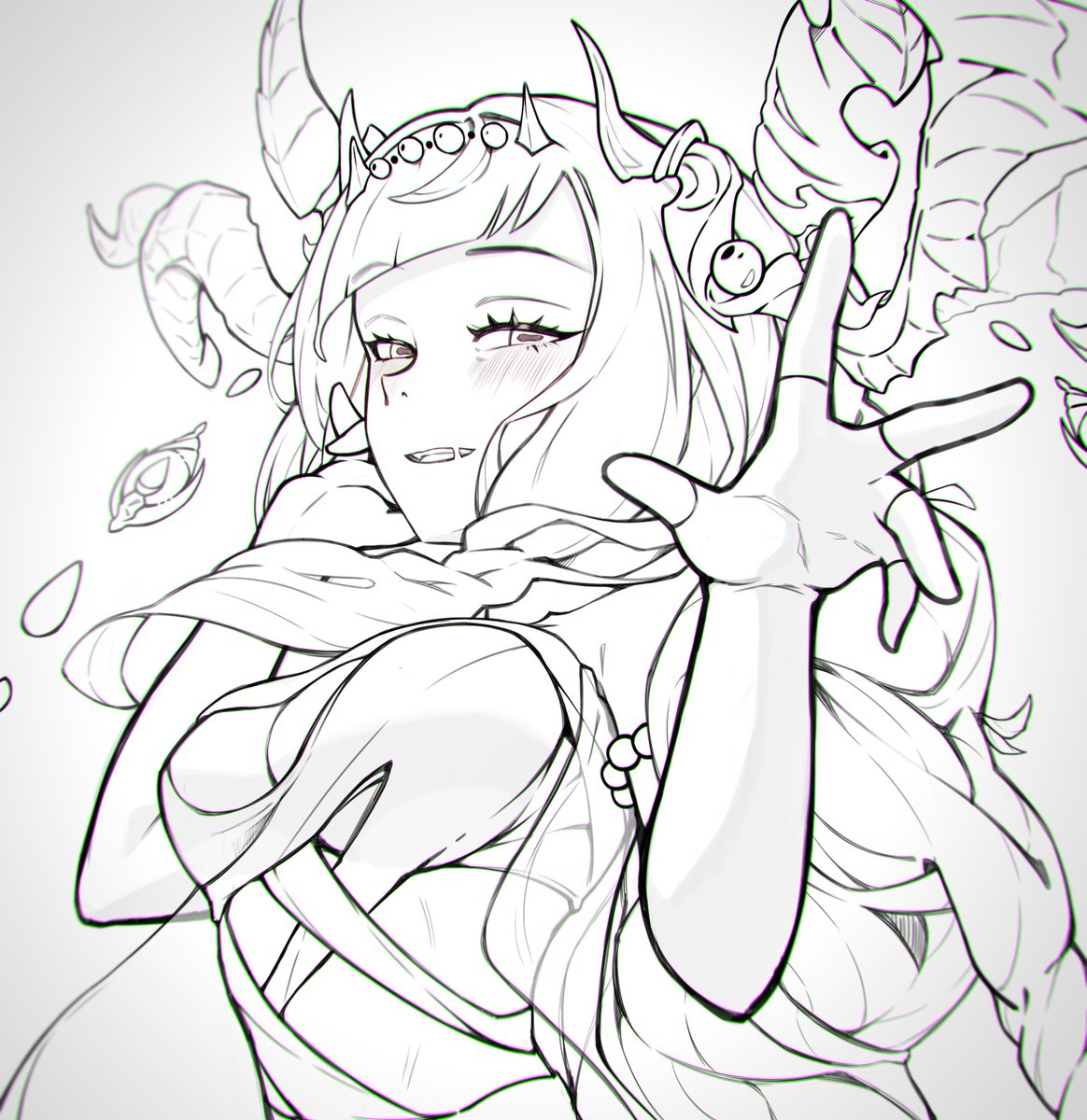 NeKollaX's tweet photo. #morimens Thais lineart https://t.co/2MJbqv78eZ