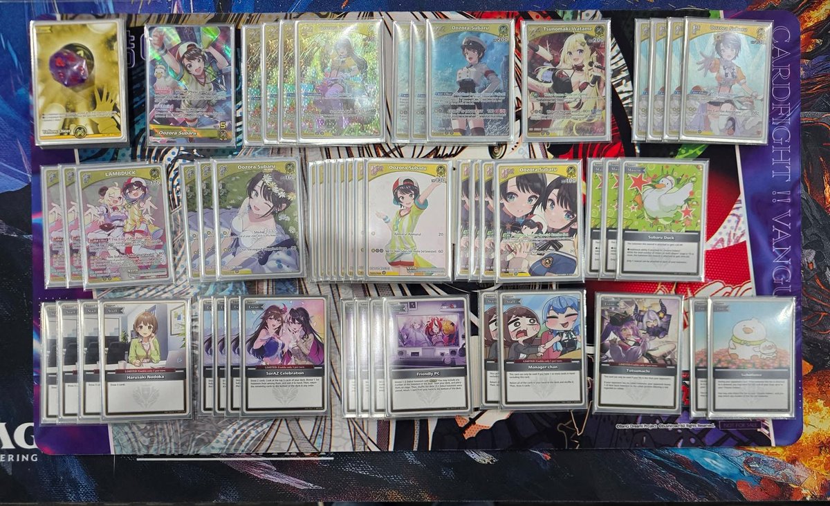 HOCGWA's tweet photo. JJ Collectibles Monthly (24/06/26)

1st:  Subaru
2nd: Calli
3rd: Raora
4th: Bae

#hOCG #hOCGEN #hololivecardgame https://t.co/1VUa2UWhnh