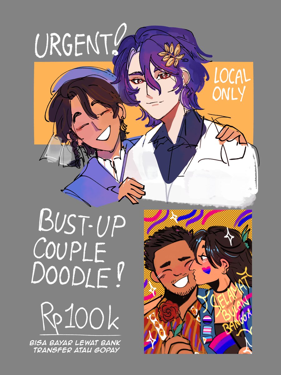 LoverboyFish's tweet photo. ‼️ URGENT COMMISSION LOCAL

Aku buka komis style doodle ini 2 slot. Berhubung BU buat kebutuhan bayar listrik tapi kalo buka komis seperti biasanya kemungkinan ngga sanggup. 😭

Aku sangat apresiasi setiap share, retweet dan like ;;)/ https://t.co/zBjbzc7gKz