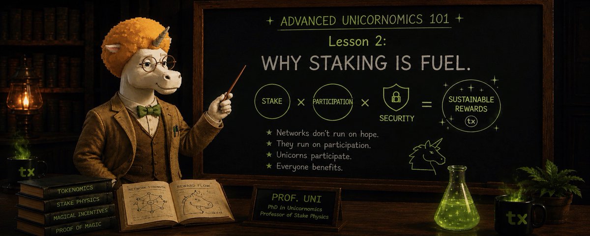 Advanced Unicornomics 101 Lesson 2: Why Staking TX is Fuel