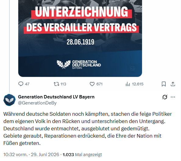 ben_brechtken's tweet photo. Dolchstoßlegende bei der AfD-Jugend. Aus Interesse: Dulden Sie sowas, Frau @Alice_Weidel? https://t.co/jgtlhtZXtf