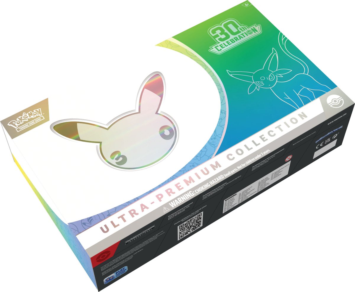 PokeTCGAlerts's tweet photo. There will be 2 Ultra Premium Collections for the 30th Celebration set?! One featuring Espeon and the other featuring Umbreon. Chat, are we cooked? 😭 
#PokemonTCG https://t.co/NwdmcuGWrs