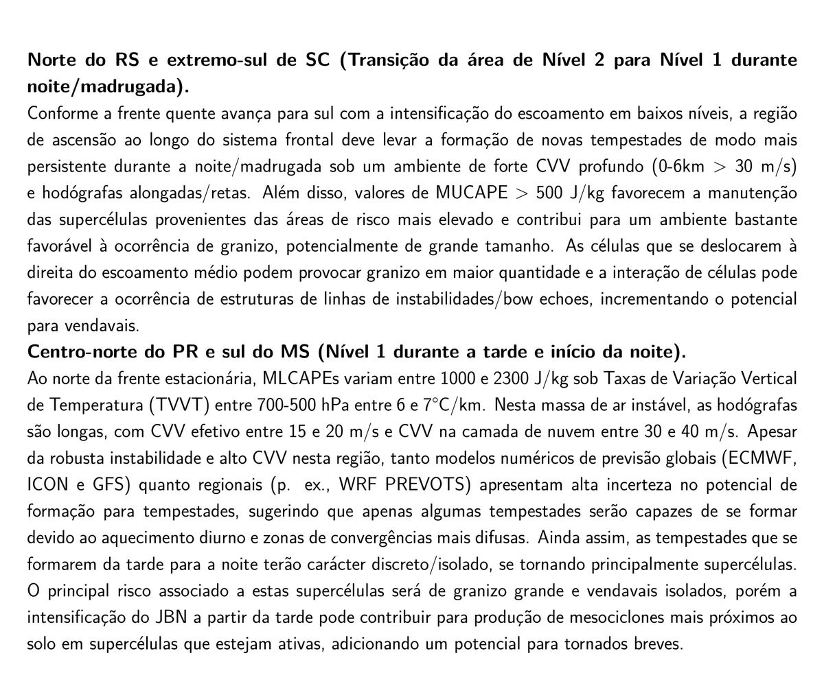 prevots_svr's tweet photo. Previsão convectiva de hoje (30/06/2026), válida até 12Z de amanhã. https://t.co/vjQ8bJqwsr