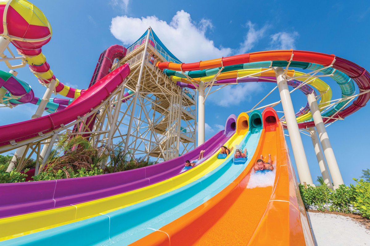 JanieMK's tweet photo. Splash into the thrills of Royal Caribbean at Thrill Waterpark, exclusively at Perfect Day at CocoCay! From the tallest waterslide and the largest wave pool in the Caribbean to ziplining, adventure awaits at every turn. 🌊#RoyalCaribbean  #PerfectDayAtCocoCay

#foratravel https://t.co/y1jIdYtw9F