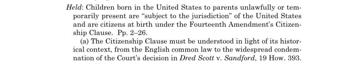 DontayeForMayor's tweet photo. The Supreme Court just got real clear about Birthright Citizenship.

Trump loses again. 

I’m not here to debate feelings.

The Court basically said, ‘We already fought a Civil War, passed the Fourteenth Amendment, and overruled Dred Scott. We’re not doing this assignment again. 

#RunTellThat #BirthrightCitizenship #14thAmendment