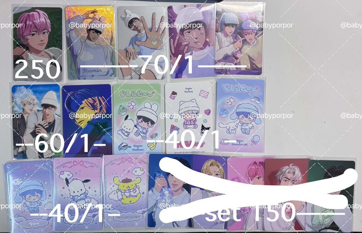 Nanakkk4's tweet photo. พร้อมส่ง✨

การ์ดราคาตามภาพ

ค่าส่งเหมาๆ50฿

📌📌สนใจหรือdmได้ค่า
#ตลาดนัดplave https://t.co/sXIgxzA3NN