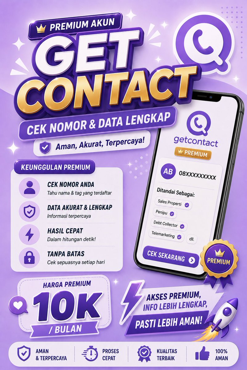 taroolatteya's tweet photo. Premium Get Contact 1 Bulan 10k

fsp 24/7 wa!🌷
https://t.co/xrT8TAEVpl

Benefit Premium GTC :
💕Cek tagar sampai 40x
💕Search akun sampai 300x
💕Ringkasan Profil 20x
💕Stalking dengan fitur Pengguna Anonim
💕Dapat melihat orang orang yang Stalking akun GTC kita

#zonauangㅤ https://t.co/vSP4id6Qt2
