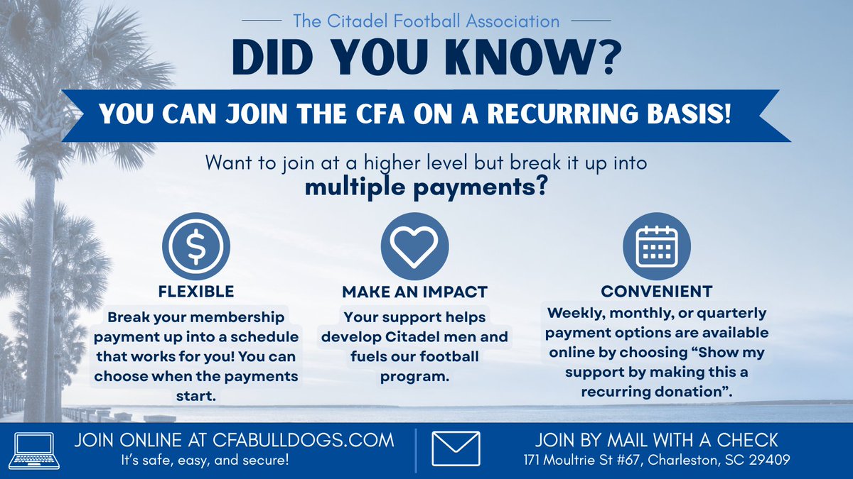 CFABulldogs's tweet photo. Find a membership level that works for you and join online at https://t.co/LzrTJDnwkY! https://t.co/wYoH6kyjAJ