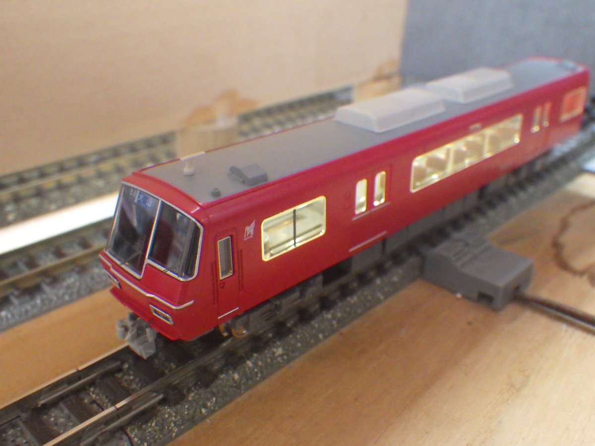 japan_trainview's tweet photo. 本日は、グリーンマックスの名鉄5300系に室内灯・シールの取り付け作業行いました。　＃鉄道模型　＃Nゲージ https://t.co/PYMDFiosuL