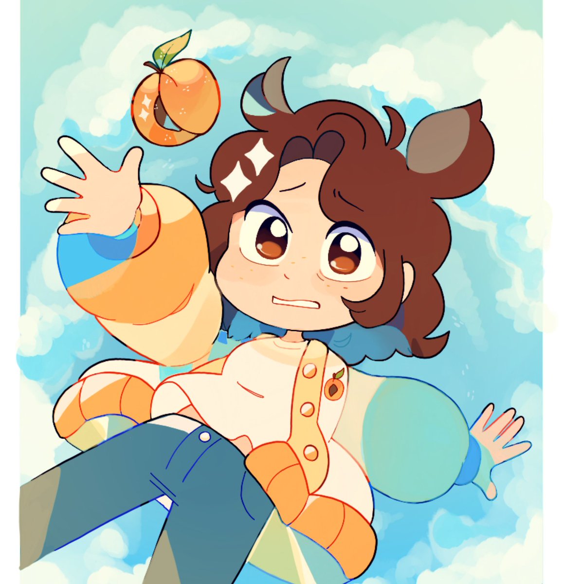 sleepy_cheeky's tweet photo. Apricot Redraw! #OCㅤㅤ 
New<---🌱--->Old https://t.co/EXPkNozVYH