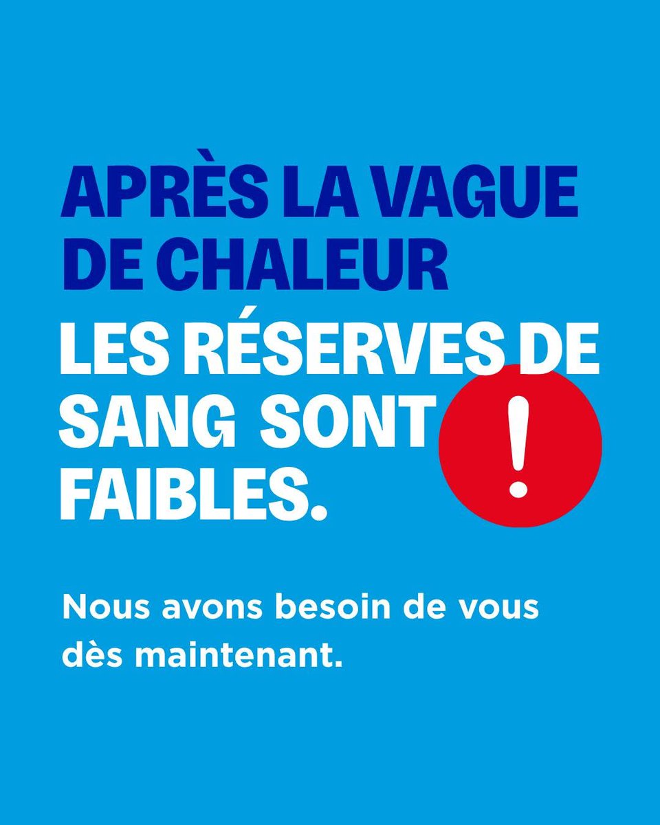 Image de Préfet de Seine-et-Marne - #dondesang 🩸 | Les fortes chaleurs ont entraîné une baisse importante des dons de sang partout en F