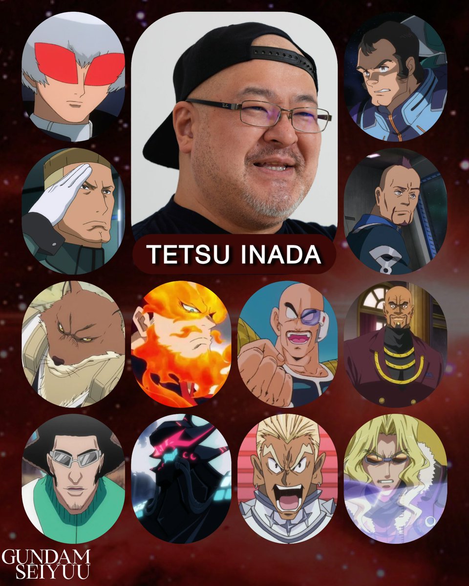 gundam_news105's tweet photo. “Midgard! Miran! If you make Queen Dianna suffer or cry, even for an instant, I will make you pay, even if it takes a million lifetimes!”
—Harry Ord

Wishing a happy 54th birthday to the legendary Tetsu Inada!

Within Gundam, he’s best known as Harry Ord from Turn A Gundam. His other major Gundam roles include Barack Zinin in Mobile Suit Gundam 00, Gavan Magdala and the Garaden’s Captain in Gundam Reconguista in G, and Rohm Zahn in Mobile Suit Gundam: Iron-Blooded Orphans Urdr-Hunt.