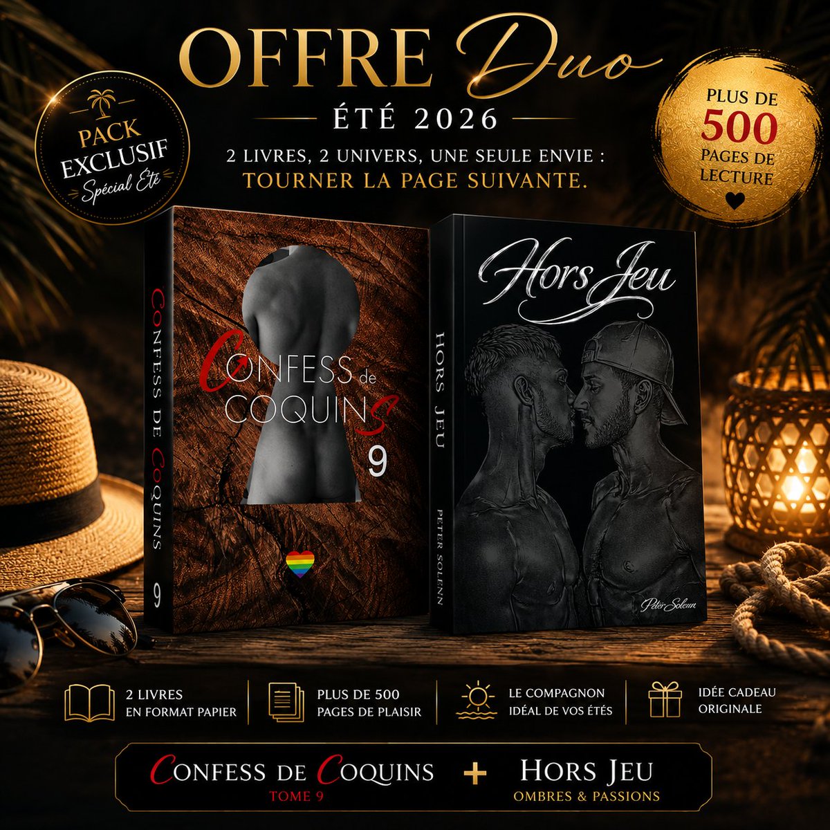 confessdecoquin's tweet photo. 📚 Deux livres.
🔥 Deux univers.
❤️ Des centaines de pages d'émotions.
Le Duo Confess de Coquins Tome 9 + Hors Jeu est enfin disponible en format papier.
🌴 Le compagnon idéal de vos vacances.
👉 Commandez votre pack avant la rupture :
https://t.co/vizWf1k00W https://t.co/WZBkXfDPQg