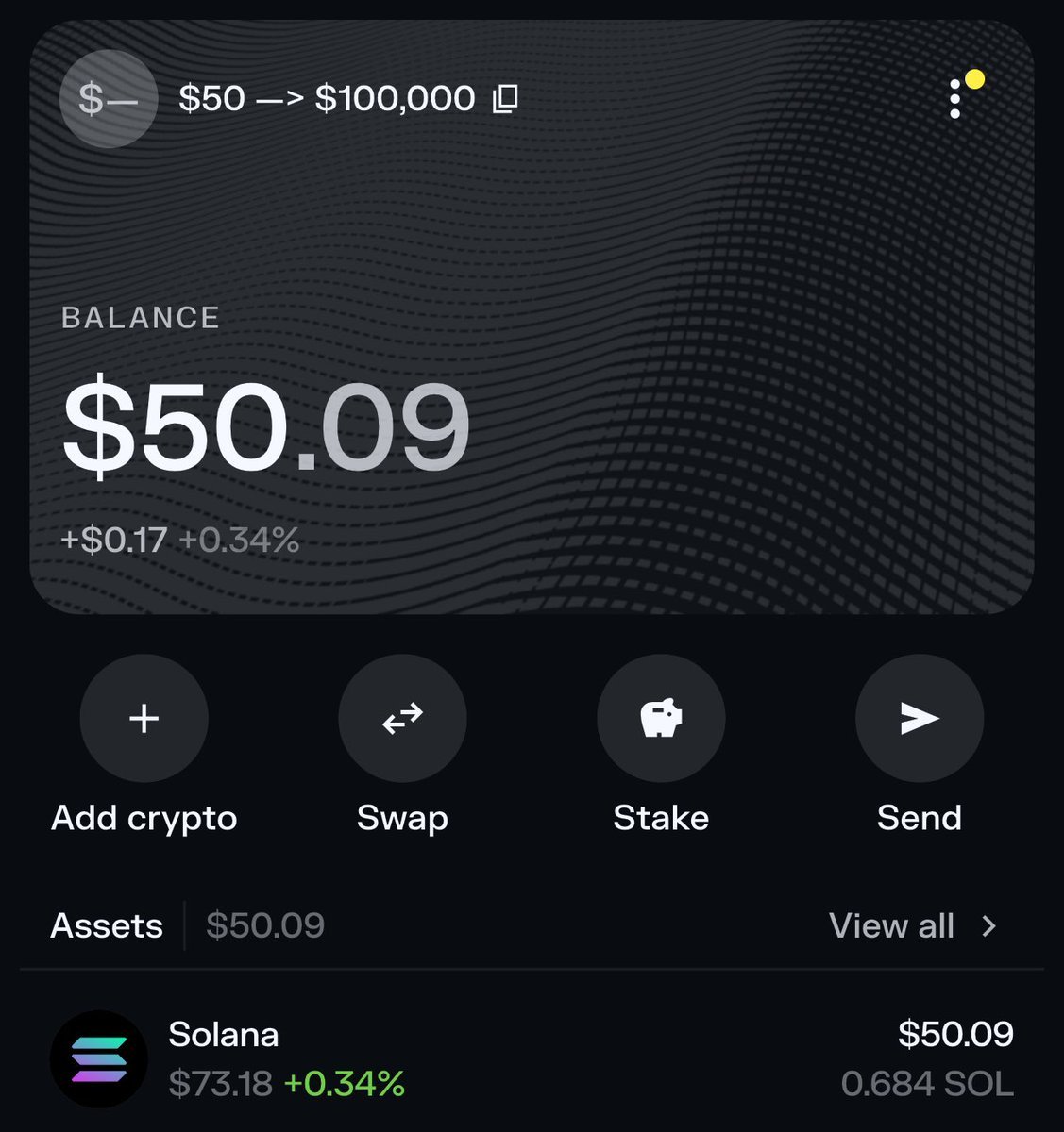 Cryptodiane's tweet photo. I am back as promised :)

Time to start the $50 → $100,000 challenge

It’s ZERO-RISK, I’ll cover $50 for each participant

Last time it took me about 12 days, will try doing it faster this time

If you want to follow along, comment "Me" below and I’ll send you an invite to the call group

Gonna lock comments in 24 hours