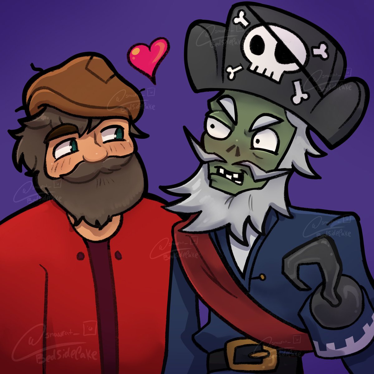 Bedsidecake's tweet photo. I felt the aura before i opened my strawpage 🥹 caption deadbeard (PVZ) x Willy (sdv)

Ngl when is wizard x wizard 👀, but fr seeing stardew is like seeing an ex (700+hours on steam) 

#captaindeadbeardpvz #willysdv #pvz #sdv https://t.co/WsutT7qyJv