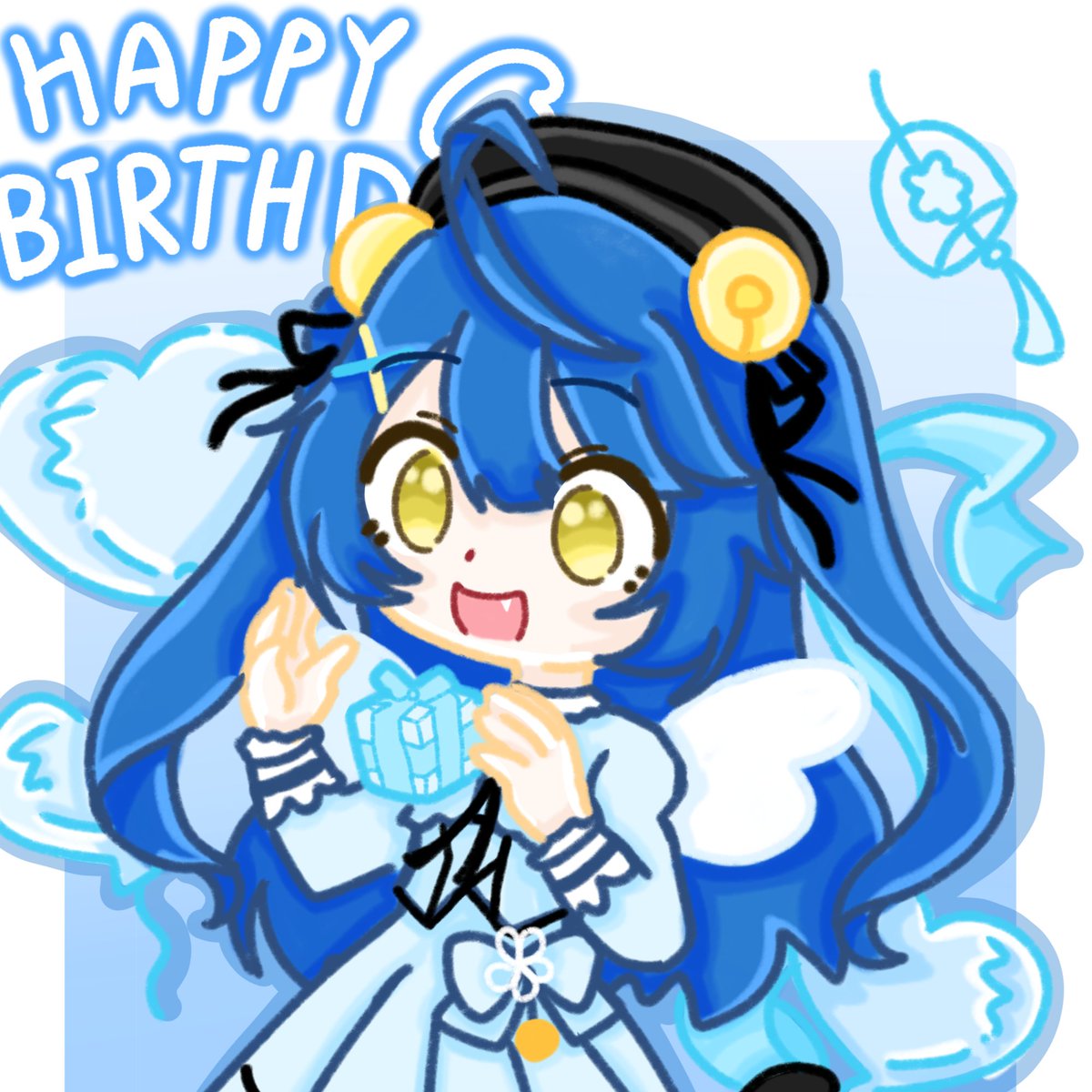 SauuuuuyOvO's tweet photo. #あまみゃHBD2026 #絵こころ 💙🎐 Happy Birthday To Amamiya.
お誕生日おめでとう!

阿喵喵生日快乐啊！ https://t.co/IEQ9Ibhxig