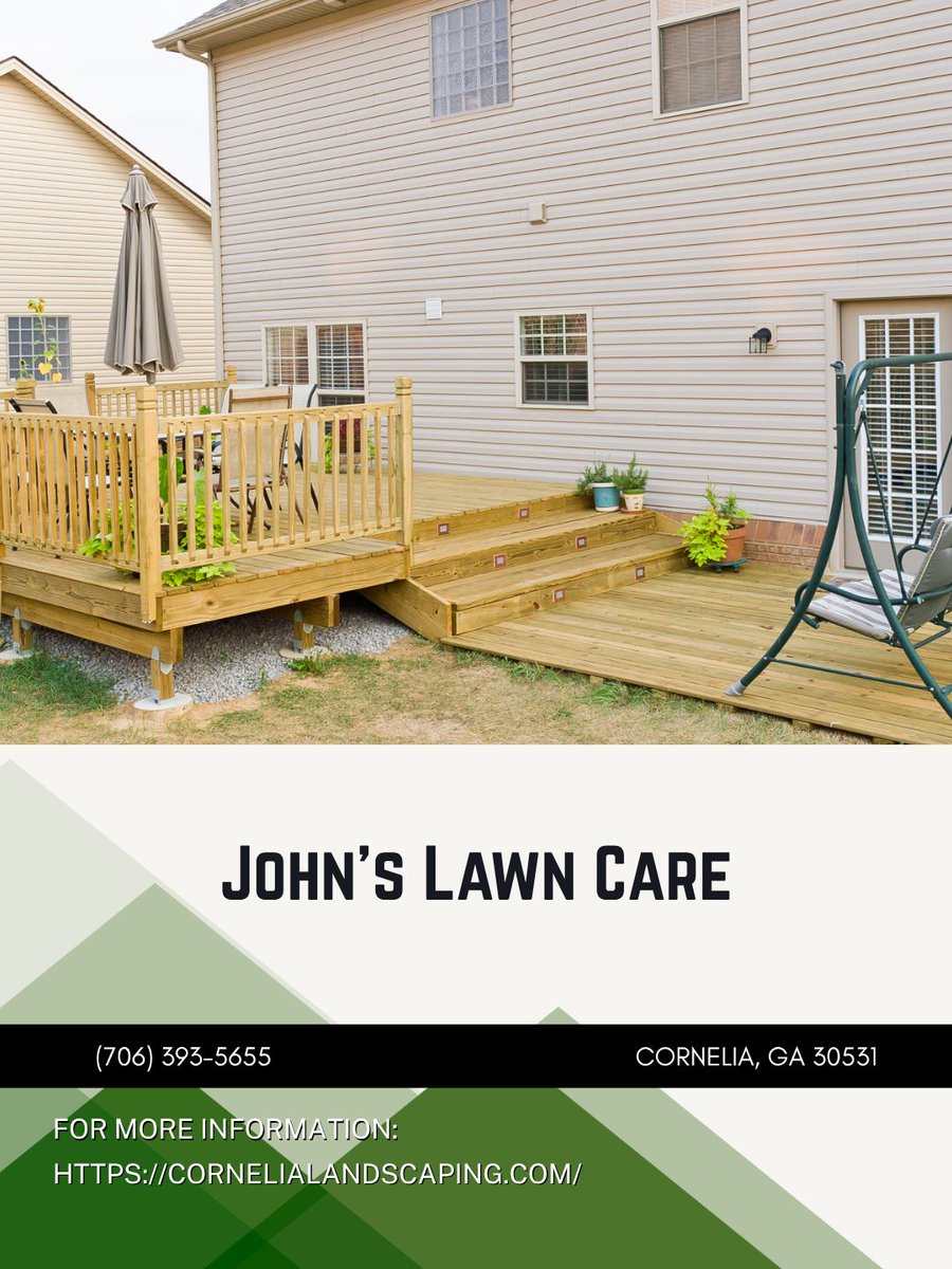 LandJohns's tweet photo. Outdoor living spaces deserve attention when signs of wear begin to appear. My deck repair service helps restore your deck's functionality and improve its condition. Call me today to learn more.
#DeckRepair #GardenMakeovers
https://t.co/Mk2N5kahkU https://t.co/Xvs8seeFJ8