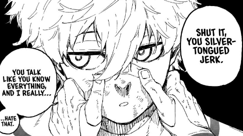 parfaitfangirl's tweet photo. Nagi scenes in chapter 352 - Official translations!

Poor boy went from shoujo Episode Nagi to shonen then seinen on Side-B by the amount he's been bleeding https://t.co/nM3jbxafOu