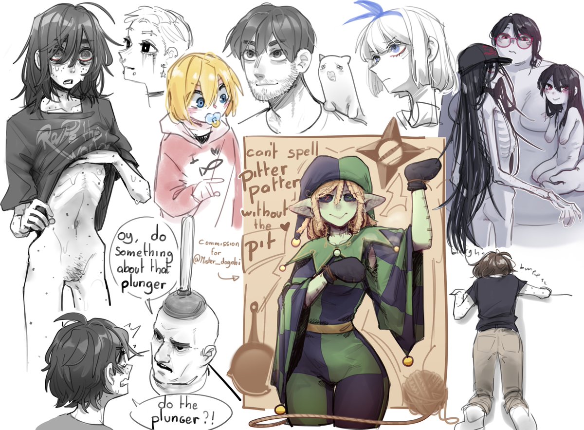 popopoka_'s tweet photo. lazy not too interesting sketches because i'm not motivated to draw, i just want to play vido geam https://t.co/5Cr0sWwjDM