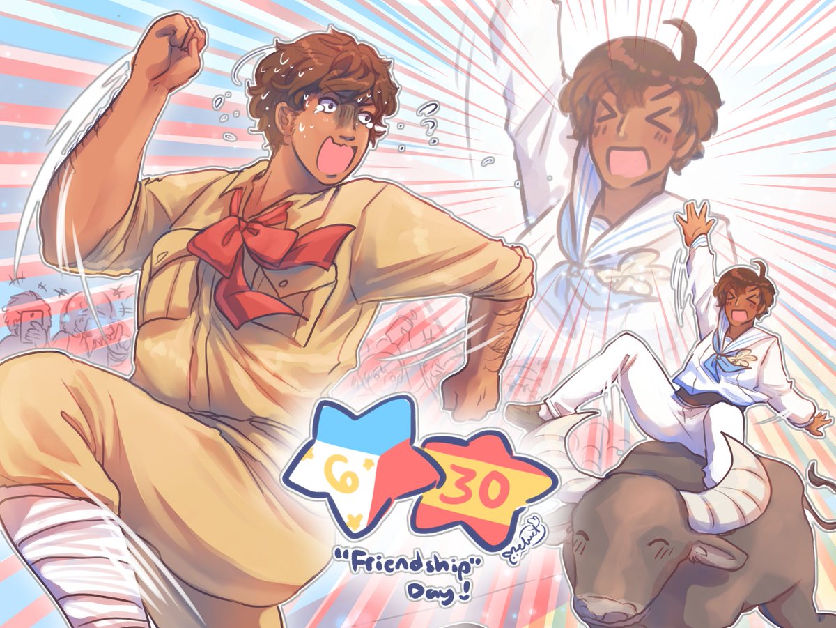 velvetiezz's tweet photo. philippine-spanish friendship day #hetalia 🇵🇭🇪🇸 https://t.co/SP0opSAqoP