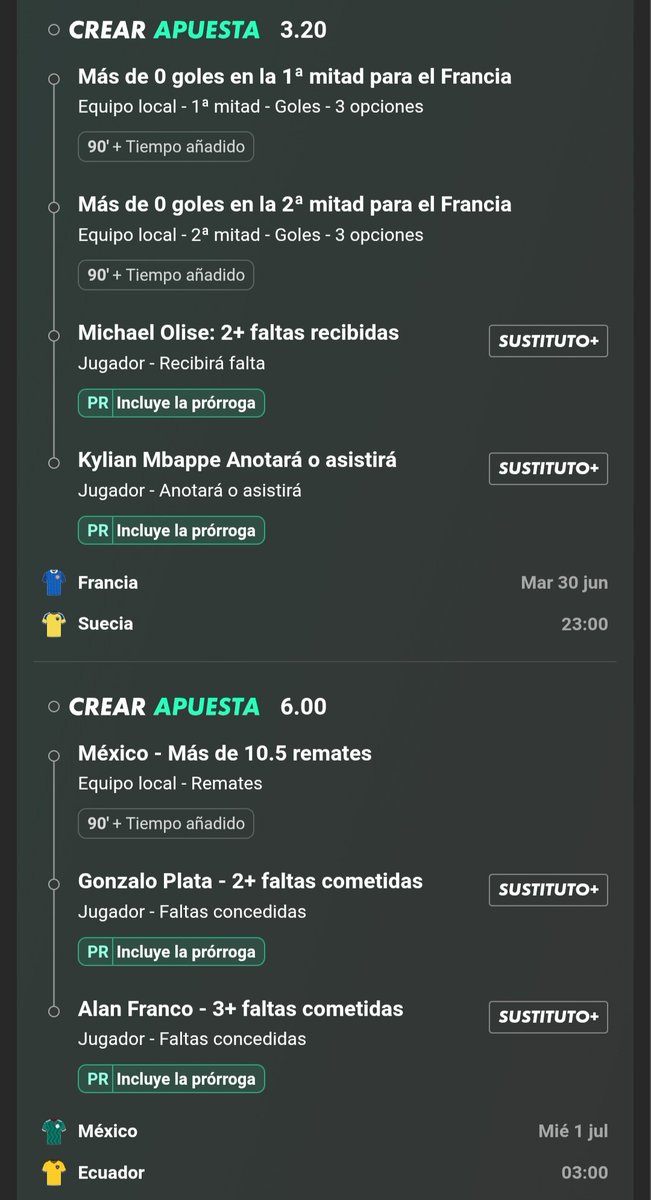 lacuotaideal's tweet photo. COMBI SOÑADORA 🔥

COPA DEL MUNDO 🌍

💰 CUOTA 51,8

📲 @lacuotaideal https://t.co/5ccDxDqhzv