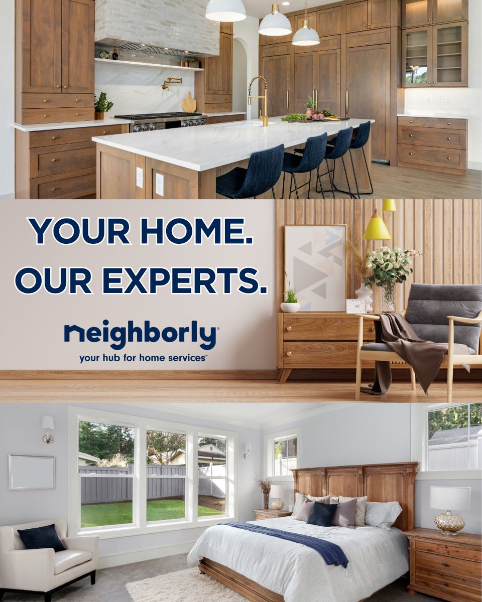 Neighborly's tweet photo. 🏡 What's next on your home project list?
Whether it's fresh paint, a kitchen remodel, or the finishing touches that make a house feel like home, Neighborly® connects you with trusted local service professionals to help make it happen. https://t.co/dWHTP8G5Dq