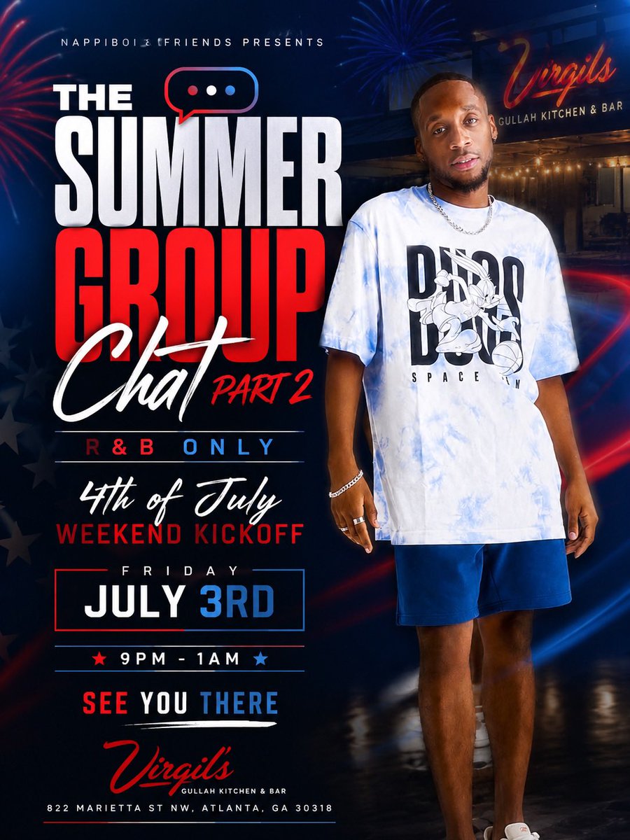TorainCamron's tweet photo. ATL Let’s kick off the 4th with some dope R&amp;B🎶

RSVP : https://t.co/V5mILwOFTt https://t.co/4ffWMcABU4