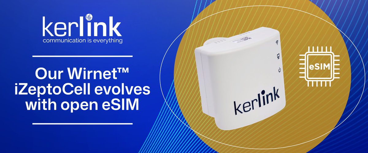 kerlink_news's tweet photo. 📢 Our Wirnet iZeptoCell evolves with open eSIM!
Our indoor gateway, the Wirnet iZeptoCell Cellular, now integrates an eSIM compliant with the SGP.32 standard.
🔗 Learn more: https://t.co/FkWJTfqQTQ
#izeptocell #esim #indoorgateway #iotconnectivity #lorawan @LoRaAlliance https://t.co/2cD0MD5r36