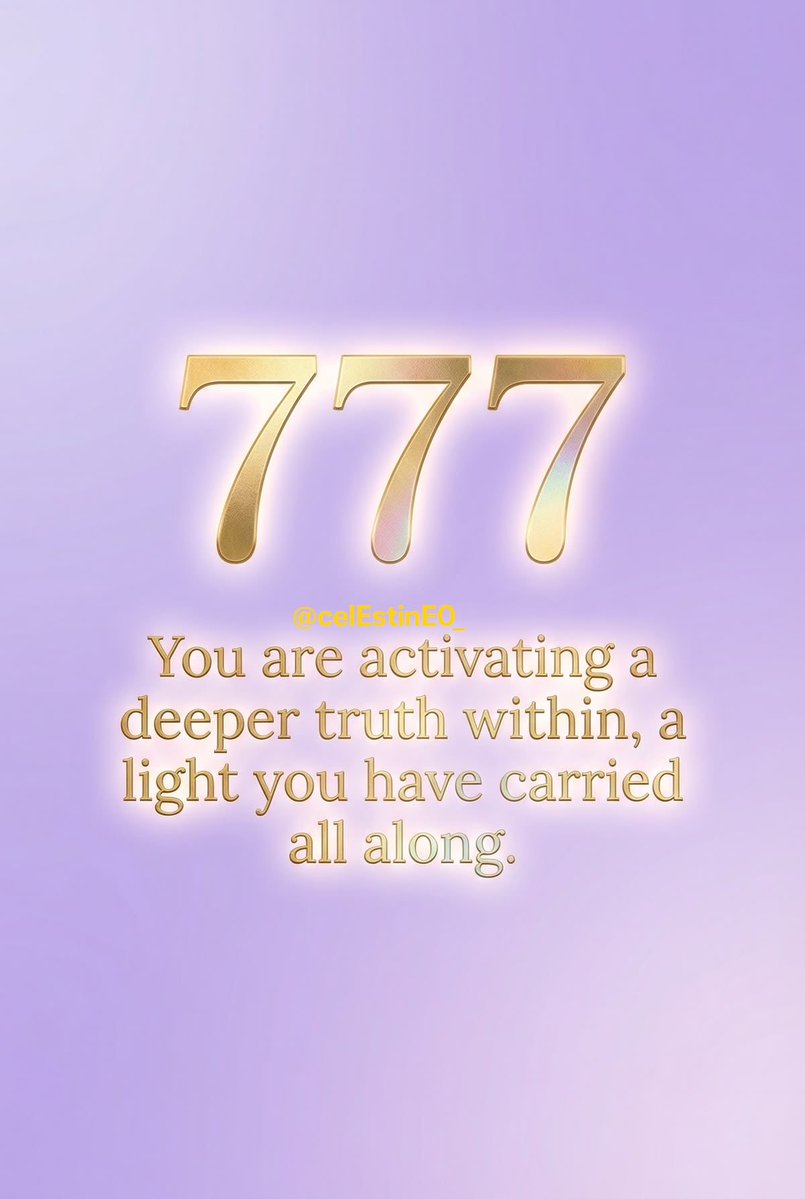 celEstinE0_'s tweet photo. 777

You are activating a deeper truth within, that divine light you’ve carried all along is finally shining through. https://t.co/fYMbF9RF29