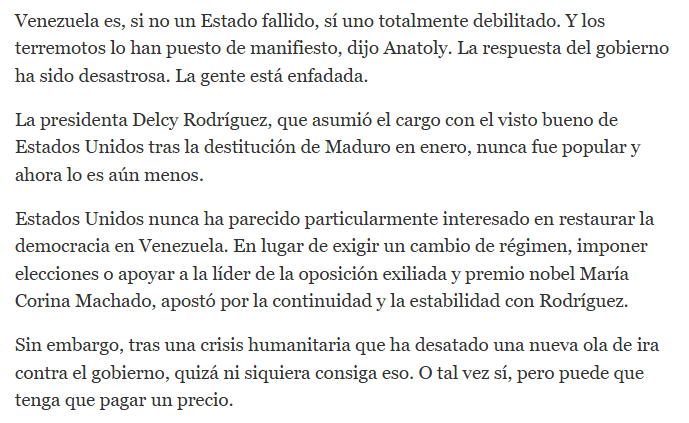 Ewalds6's tweet photo. Hoy en el New York Times en Español: https://t.co/f7XXbc6Ib7
