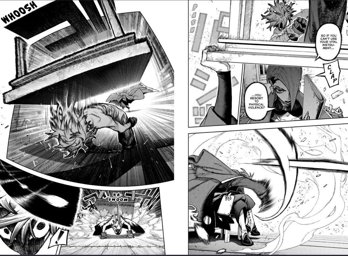 MARCO4ME1's tweet photo. This fight scene was awesome,,, it also shows the difference’s in physical and mental strength between the two. https://t.co/fykOSSnDpQ