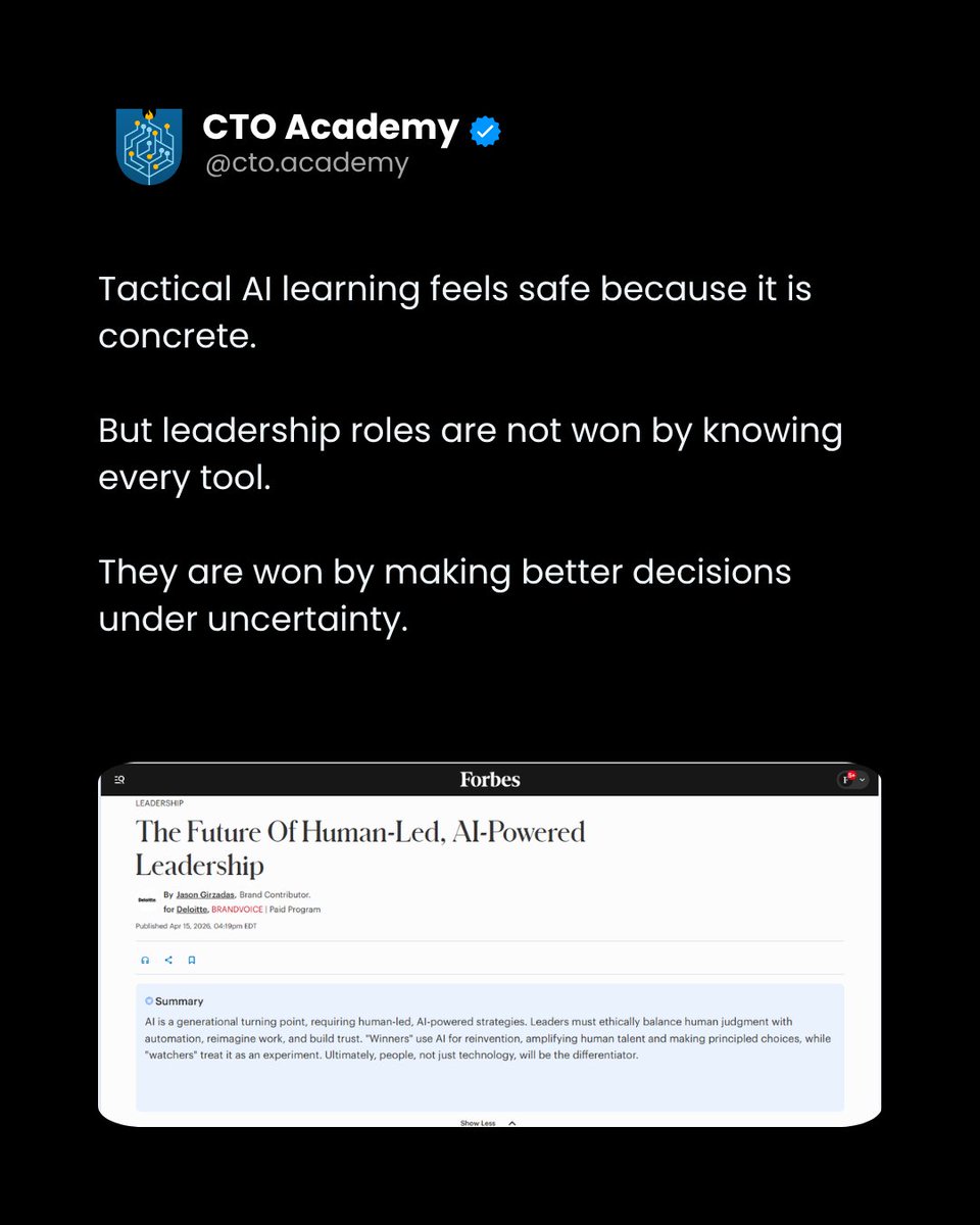 CTO Academy tweet media
