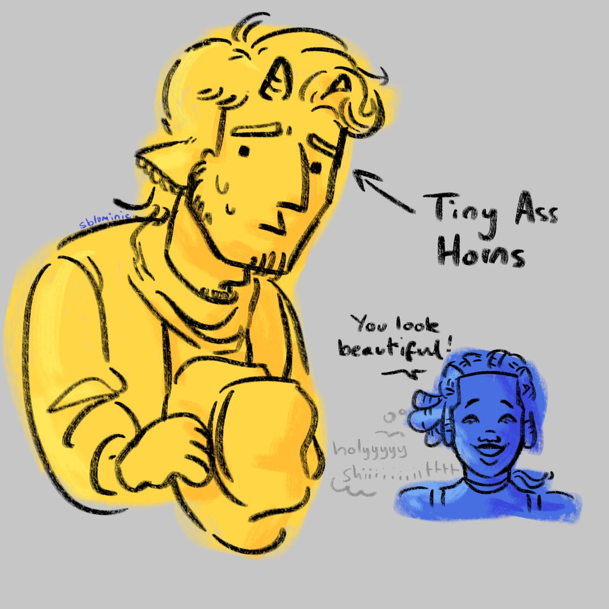 sblominic's tweet photo. if im gonna draw him with those ears then the natural progression is... #deltarune #blellow #dancepardner https://t.co/Vt5ZBShE61