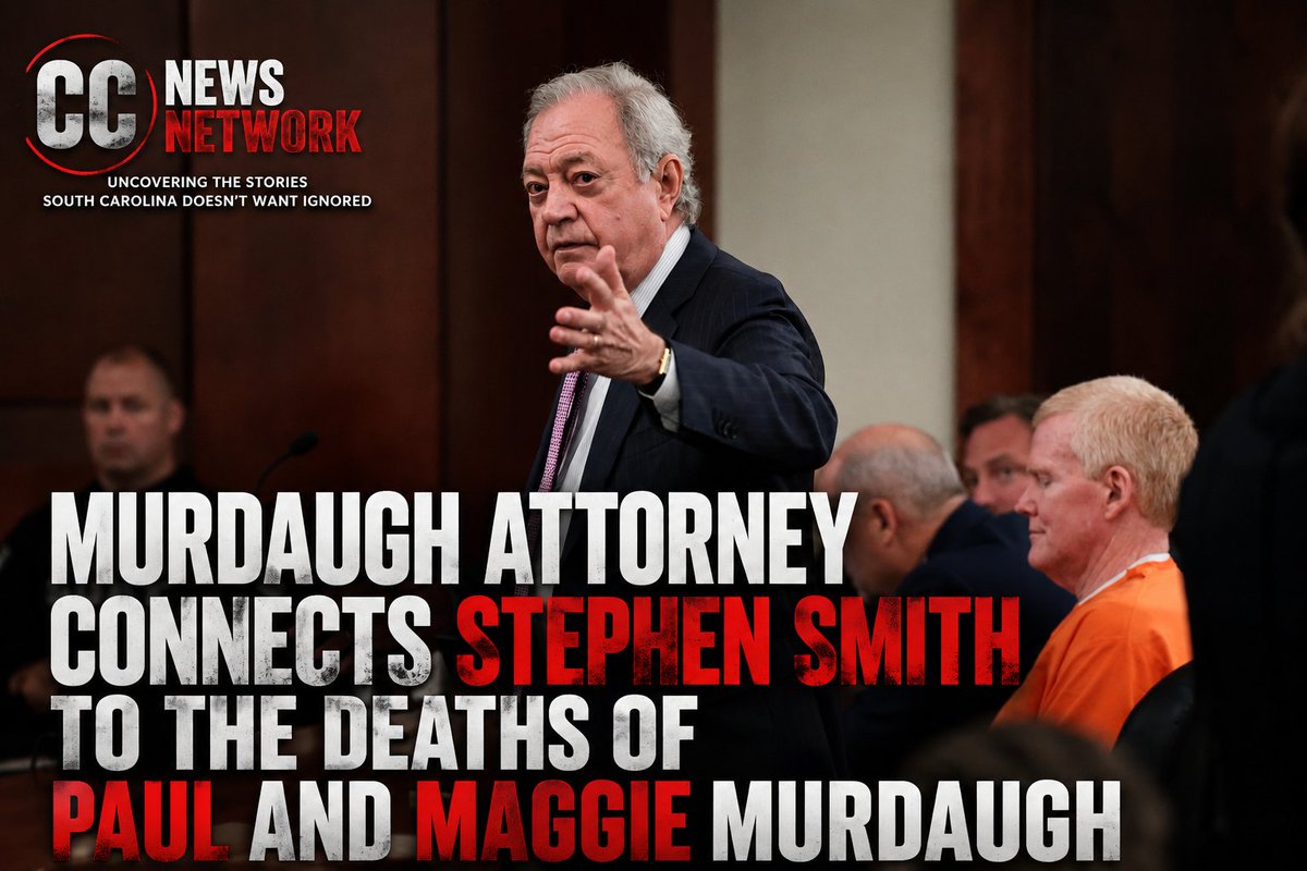 crimeandcask's tweet photo. Stephen Smith Case Connected to the Deaths of Paul and Maggie Murdaugh, Says Dick Harpootlian #murdaugh
https://t.co/TbxB7lhn7E https://t.co/LRD4hCNWVw