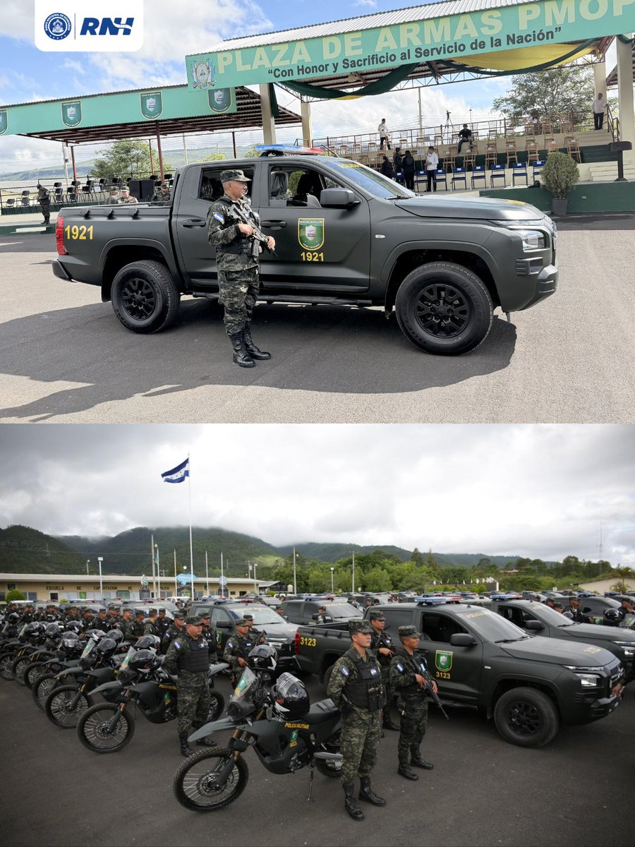 RTNH_Oficial's tweet photo. 🇭🇳🚔 La PMOP recibirá una nueva flota de vehículos y motocicletas para fortalecer las operaciones de seguridad y reforzar la capacidad de respuesta de las fuerzas del orden en el país.
#RNH #PMOP #Seguridad #Honduras #FFAA https://t.co/qIIWueL68T