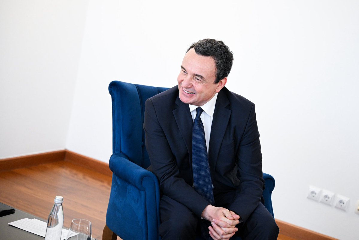 albinkurti's tweet photo. I welcomed today Valentina Superti, @eu_enlargement_'s Director for the Western Balkans, on her first visit to Kosova.

We have made real progress on EU reforms and standards: on rule of law, anti-corruption, political rights and civil liberties, and on free, fair and competitive elections. From a merit-based enlargement perspective, Kosova deserves candidate status and the opening of accession negotiations. 

We see the EU accession process for what it is, a process that strengthens our democratic institutions and the resilience of our society, raises our standards in environment, energy and transport, and deepens our shared values. In this, we have a shared responsibility with the EU.

We also discussed regional cooperation, including implementing Berlin Process agreements, particularly free movement with ID cards, still not ratified by Bosnia and Herzegovina, and the agreement on diploma recognition, which is being blocked by Serbia and is especially affecting the youth mobility of our region.