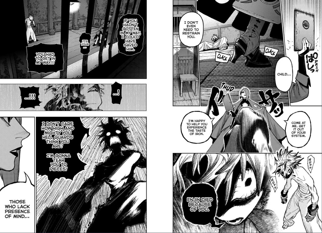 MARCO4ME1's tweet photo. I like how this shows us more of Kyouka mentality, and what she believes in and how she sees things, in these scenes she comes off almost teacher like and stern. https://t.co/NYCYYdt3KN