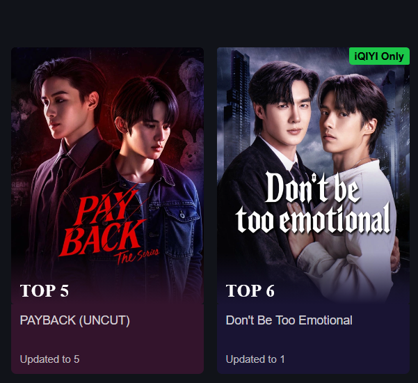 blyaoifudanshi's tweet photo. So happy to see those two in iQIYI's Top 10. They deserve all the love. https://t.co/GEfQe1HBGA