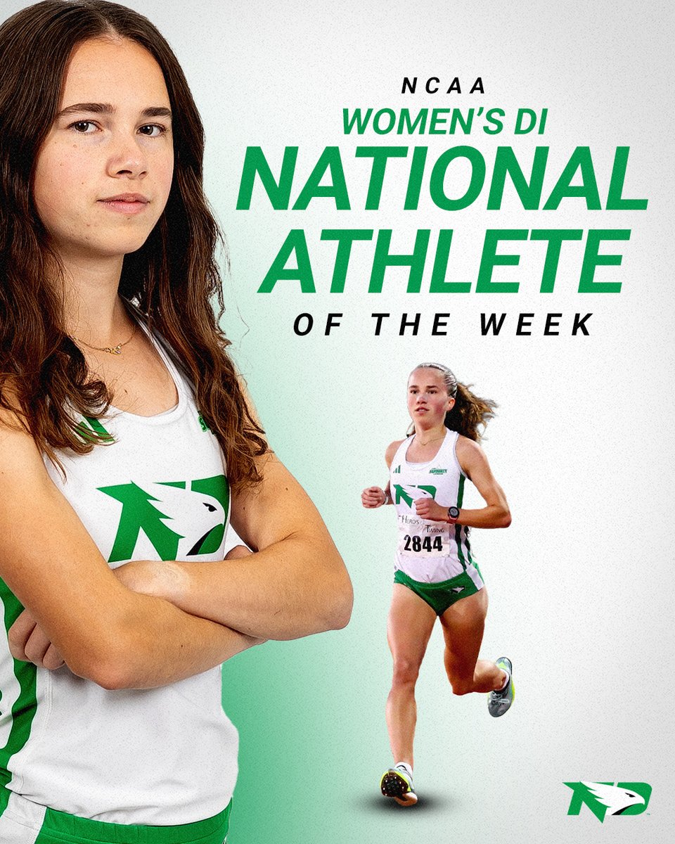 TheSummitLeague's tweet photo. 𝐑𝐞𝐥𝐢𝐯𝐞 𝐓𝐡𝐞 𝐒𝐮𝐦𝐦𝐢𝐭: 𝐅𝐚𝐥𝐥 | 𝐒𝐞𝐩𝐭𝐞𝐦𝐛𝐞𝐫 𝟐𝟐

@UNDtrackfieldXC's Jadyn Keeler was named the NCAA Division I Women's National Athlete of the Week after capturing the 6k title at the Roy Griak Invitational with a time of 20:57.3.

#ReachTheSummit x #ReliveTheSummit