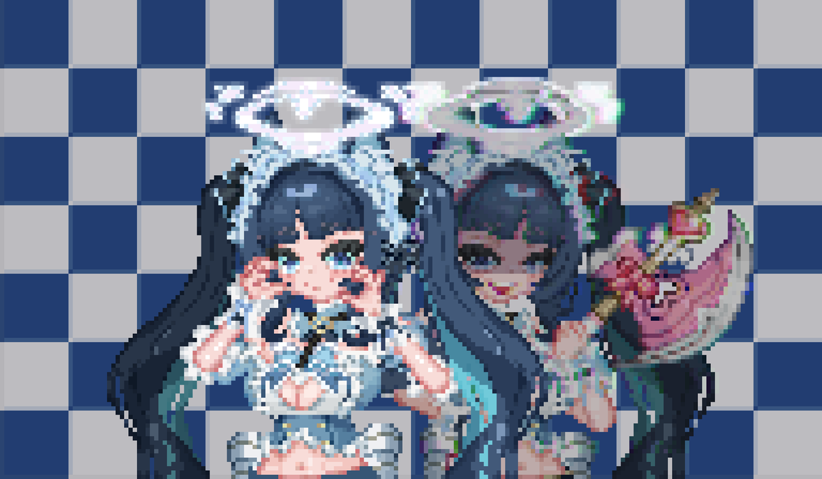 hibikii_pixel's tweet photo. 畫了魯尼 新衣裝 !!

(真的好喜歡斧頭🪓

#IruniPaint #pixelart https://t.co/at6ID01SfM