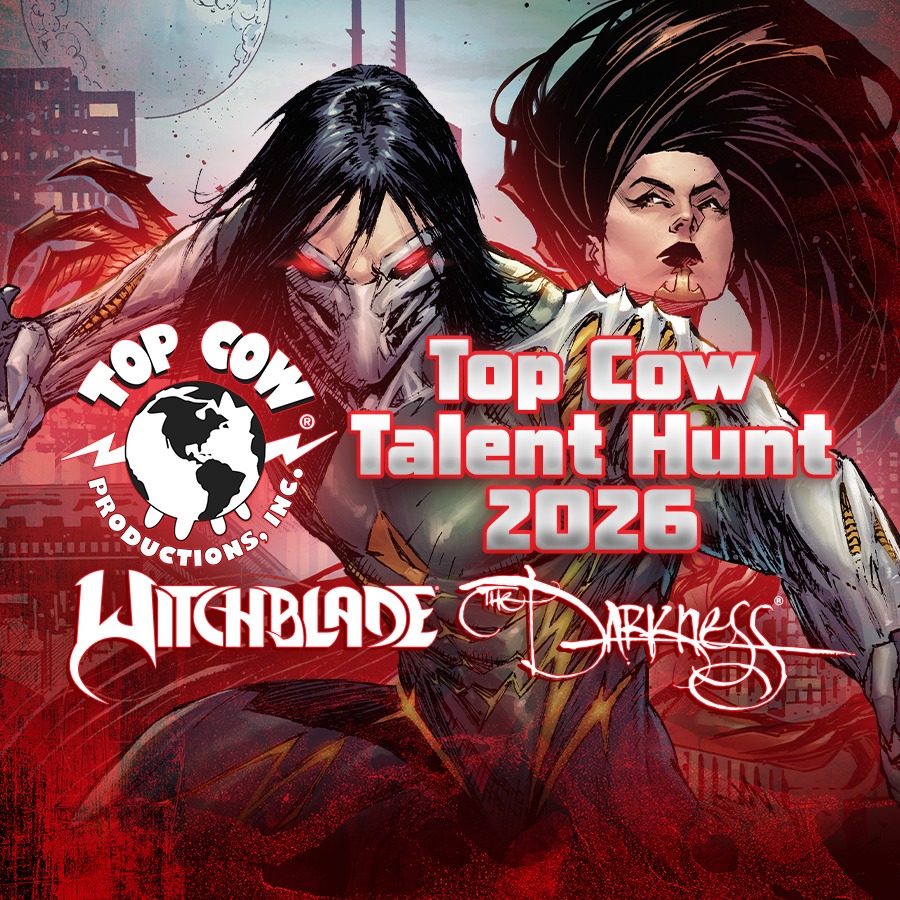 TopCow's tweet photo. 💥 ONE WEEK LEFT. 💥

If you've been thinking about entering the Top Cow Talent Hunt 2026, this is your moment.

For years, the Talent Hunt has helped launch careers, with past winners including:

🔥 Tini Howard
🔥 Isaac Goodhart
🔥 Stephanie Phillips
🔥 Bruno Abdias
Could your name be next?
This is your chance to show your storytelling, your sequential art, and your ability to bring comics to life. Don't leave your pages sitting on your hard drive wondering "what if?"
🏁 Entries close July 7.

👉 Get the rules, creator agreement, scripts, and submit here:
 https://t.co/nghG7OcanT

#TopCow #TalentHunt #TalentHunt2026 #ComicBooks #ComicCreators #SequentialArt #ComicArt #BreakingIntoComics #Witchblade #TheDarkness #ImageComics