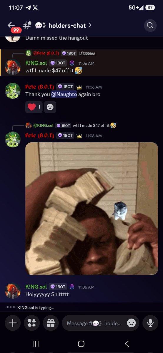 OnlyPetes's tweet photo. Community testing has started for our @B_O_T_NFT family. Beta testers going to have some fun with our Polymarket bot till we finish our perps bot and fine tune it for the masses. 
Not a bad start for the testers 👇 https://t.co/LCUwjutBXD