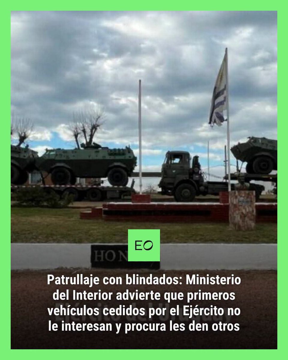 EdwardHolfman's tweet photo. Lo preocupante de toda esta situación es que esa opinión cambie cuando los blindados ya están frente a ellos. La seguridad pública no admite anuncios para la tribuna. Exige planificación, coordinación, conocimiento técnico y liderazgo. Porque cuando quienes toman las decisiones descubren los problemas después de firmar los convenios, el mensaje es preocupante, parece que primero actúan y después piensan y estos son quienes hoy tienen la enorme responsabilidad de conducir la seguridad pública del Uruguay. -  EdwardHolfman EHM
